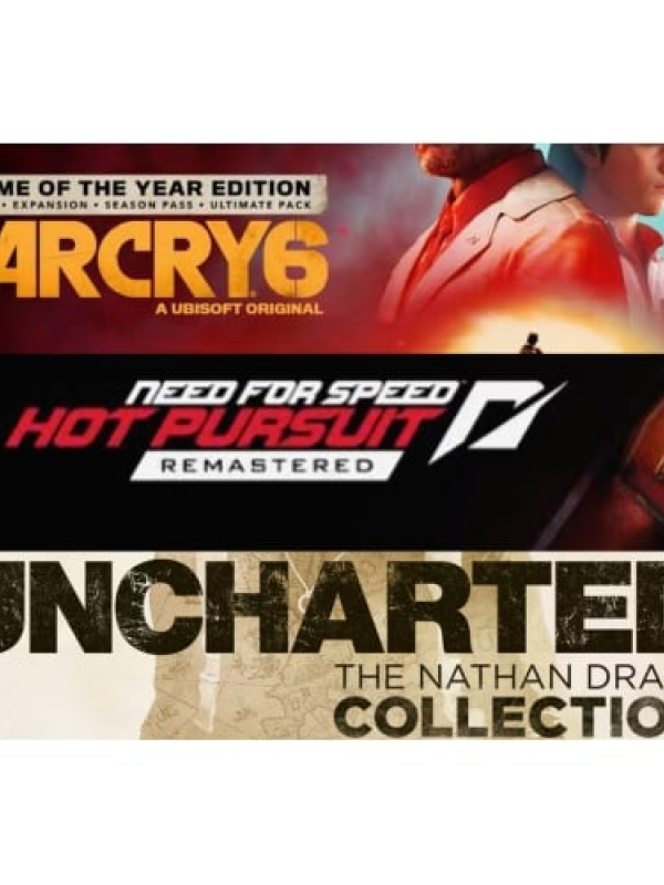 Uncharted + Far Cry 6 + NFS Hot Pursuit PS4-PS5