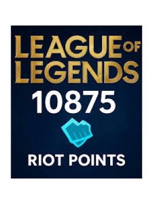 LOL Riot Points 10875 RP