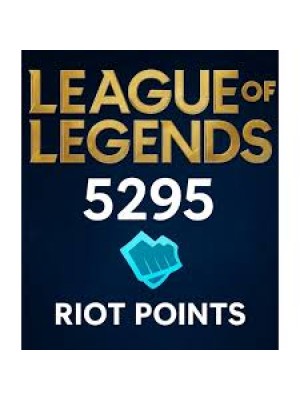 LOL Riot Points 5295 RP 