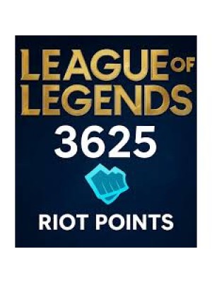 LOL Riot Points 3625 RP