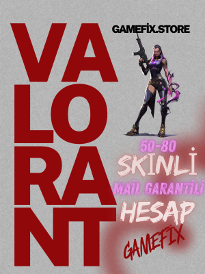RS 50-80 Random Skinli Valorant Hesap (Mail Değişen)