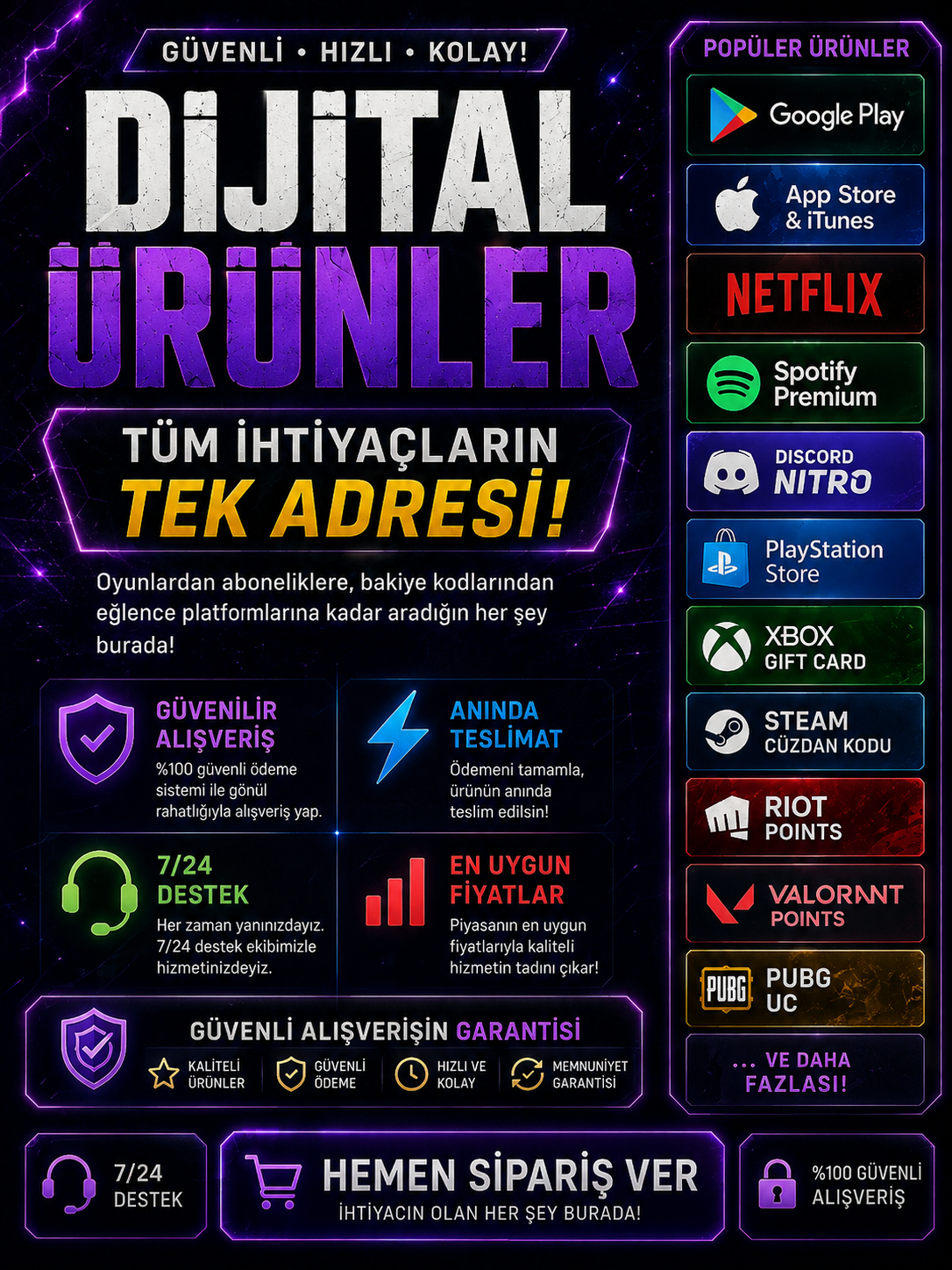 Dijital Ürünler