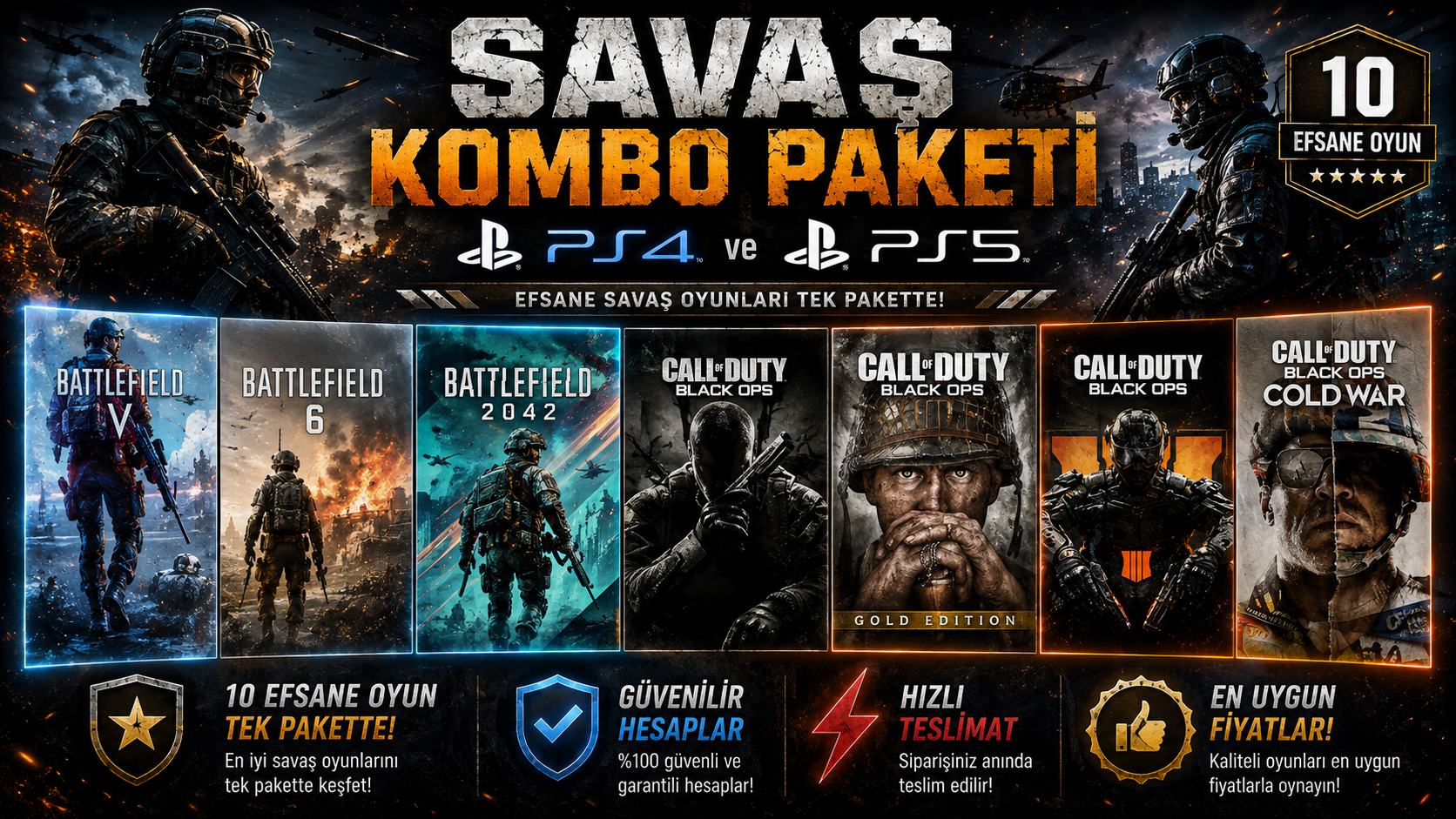 Savaş Kombo Paketi - PS