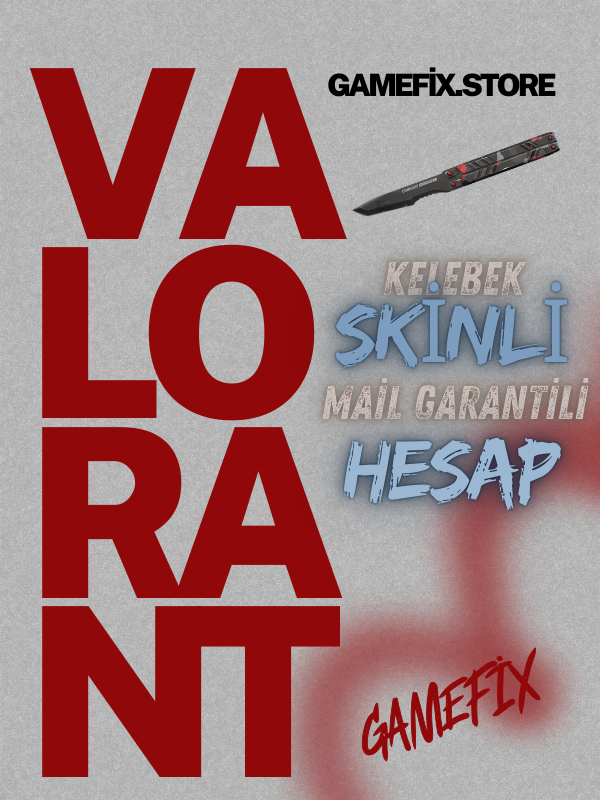 +VİP TR Kelebek Skinli Valorant Hesap (Mail Değişen)